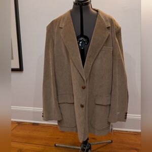 NWT Mens 52R Corduroy Blazer with Suede Elbows